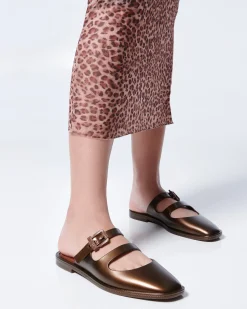 Slides|Mules*Melissa Anastasia Bronze