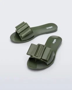 Slides*Melissa Babe Dark Green