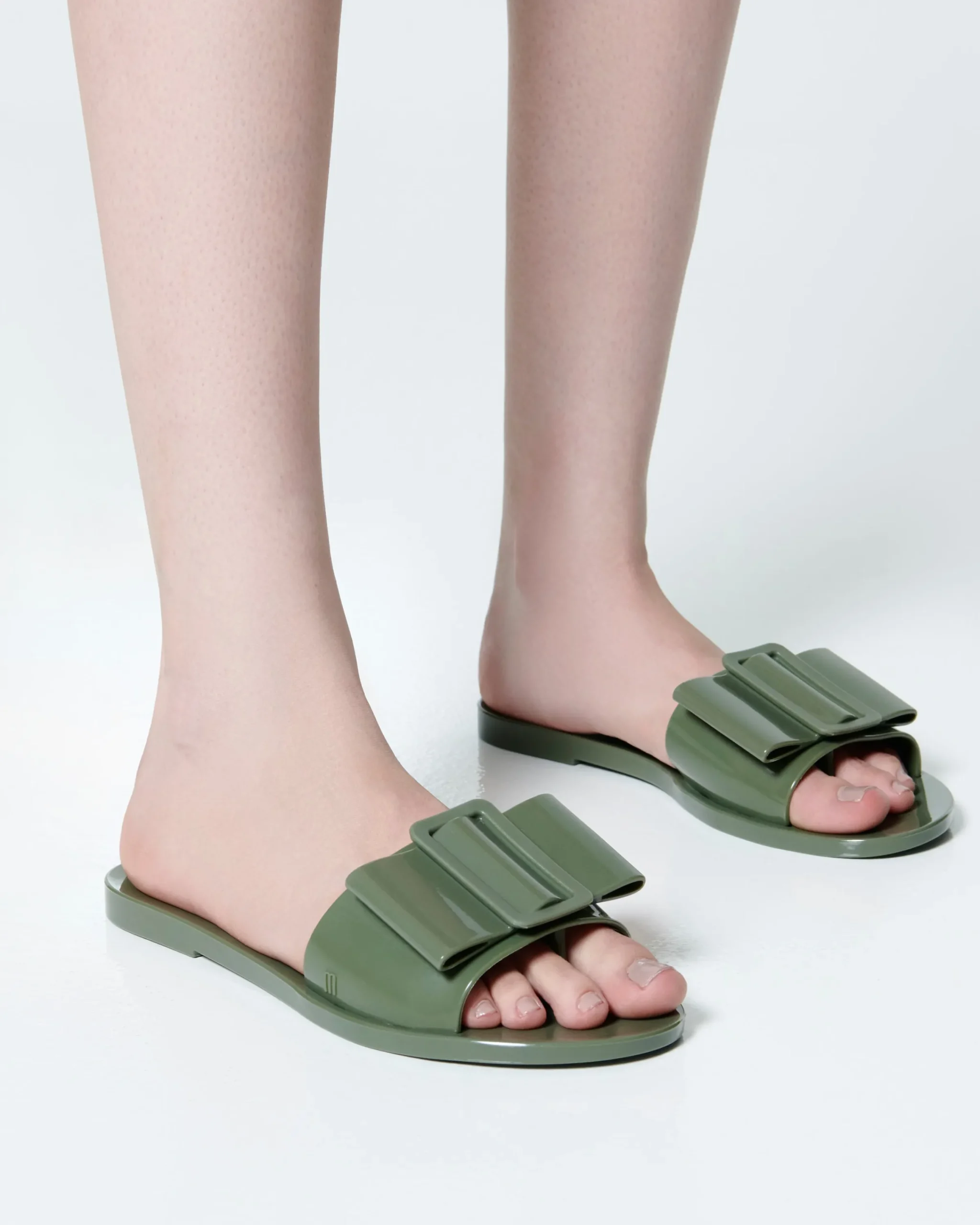 Slides*Melissa Babe Dark Green