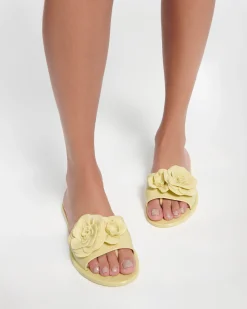 Slides*Melissa Babe Petals Green