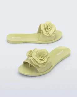 Slides*Melissa Babe Petals Green