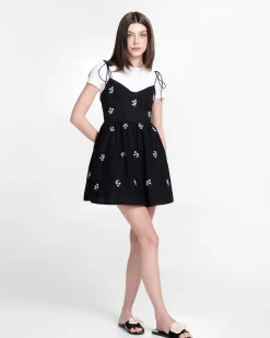 Slides*Melissa Babe Petals Black/Beige