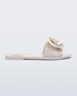 Slides*Melissa Babe Petals Beige