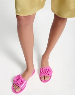 Slides*Melissa Babe Petals Pink