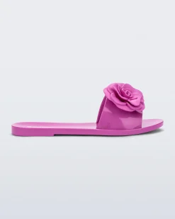 Slides*Melissa Babe Petals Pink