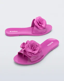 Slides*Melissa Babe Petals Pink