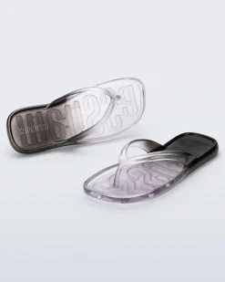 Flip Flops*Melissa Beachwear Clear/Black