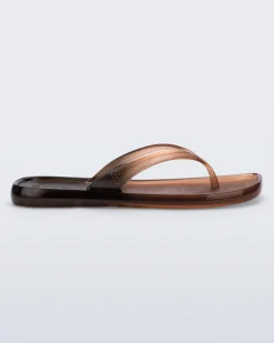 Flip Flops*Melissa Beachwear Brown/Black