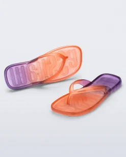 Flip Flops*Melissa Beachwear Orange/Purple