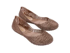 Ballet Flats*Melissa Campana Metallic Rose