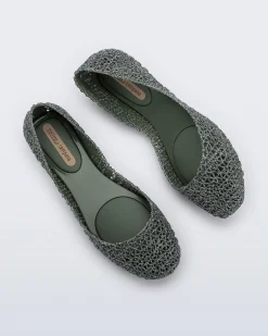 Ballet Flats*Melissa Campana Glitter Green