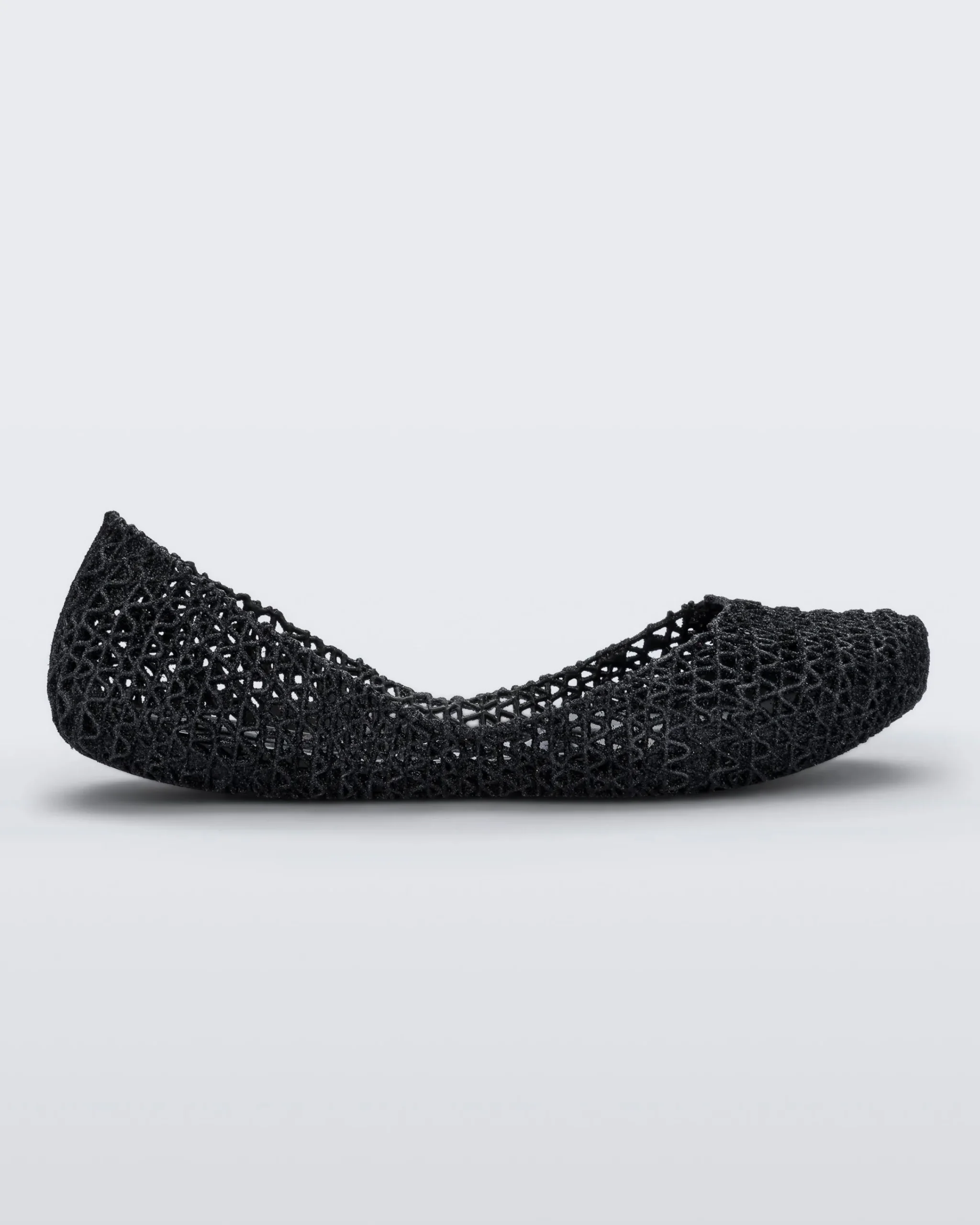 Ballet Flats*Melissa Campana Black Glitter