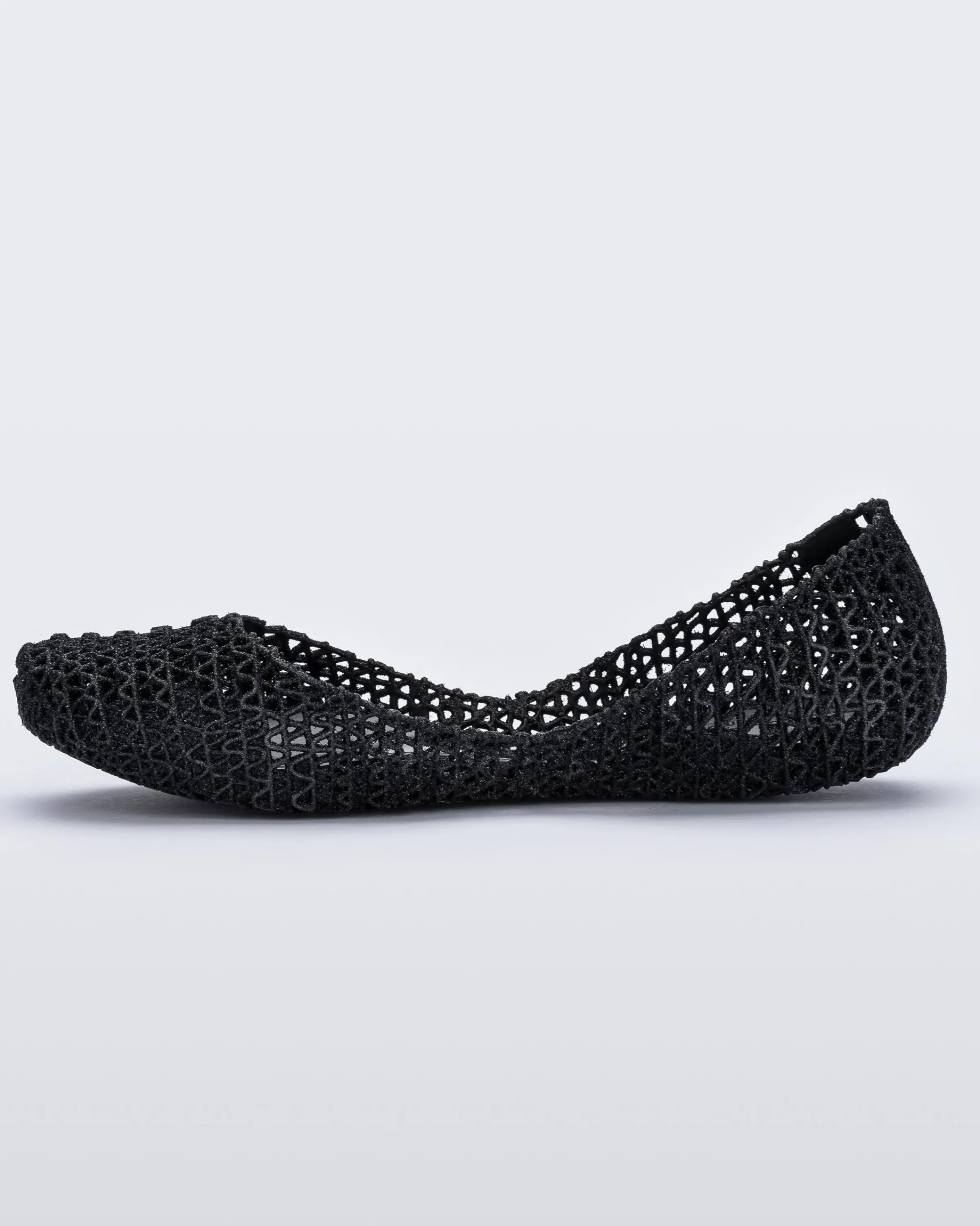 Ballet Flats*Melissa Campana Black Glitter