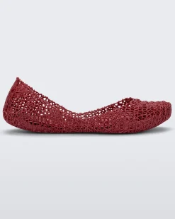 Ballet Flats*Melissa Campana Metallic Red