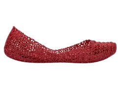 Ballet Flats*Melissa Campana Metallic Red