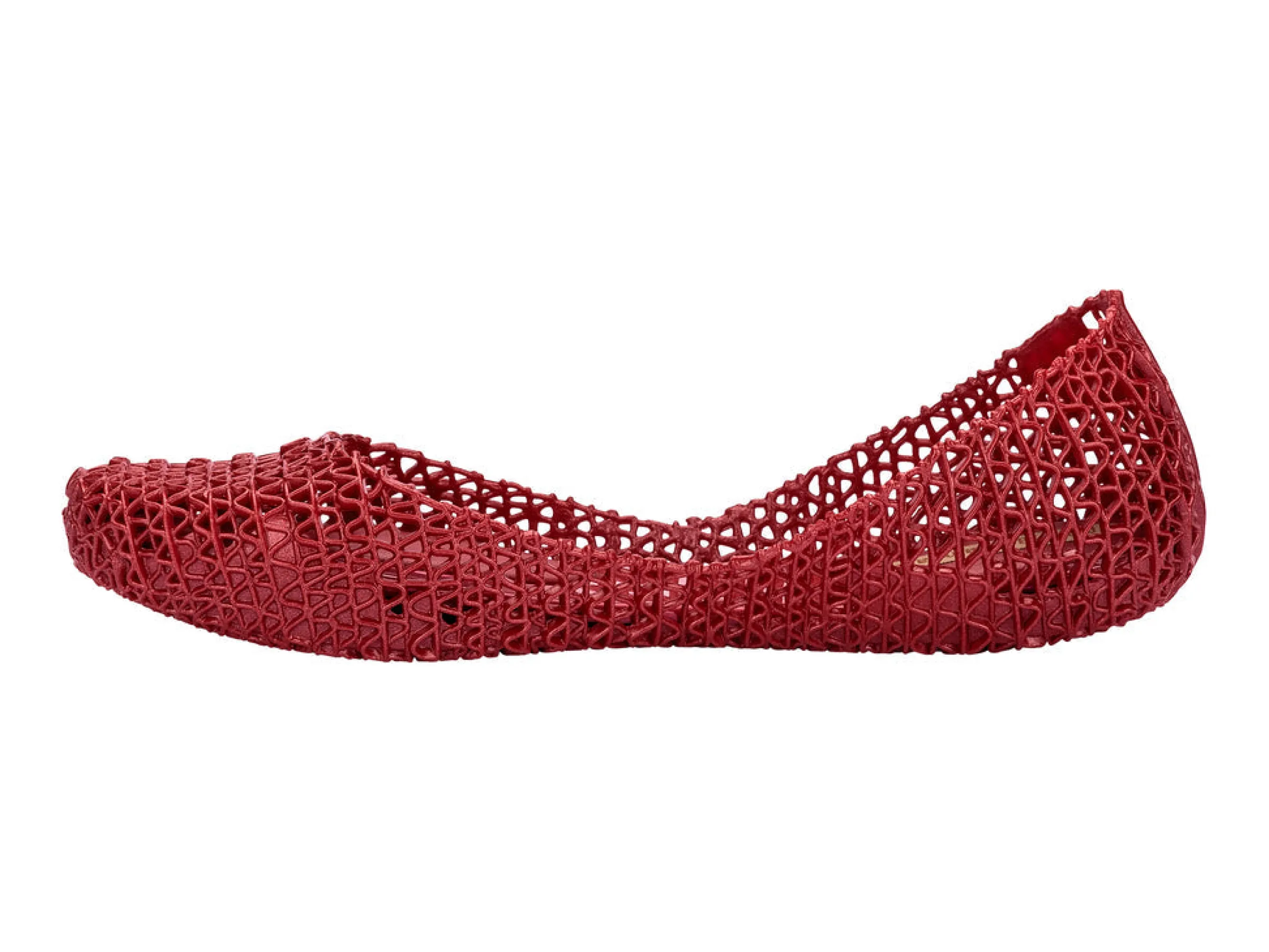 Ballet Flats*Melissa Campana Metallic Red