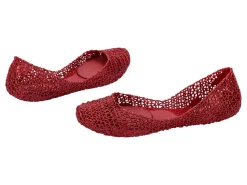 Ballet Flats*Melissa Campana Metallic Red