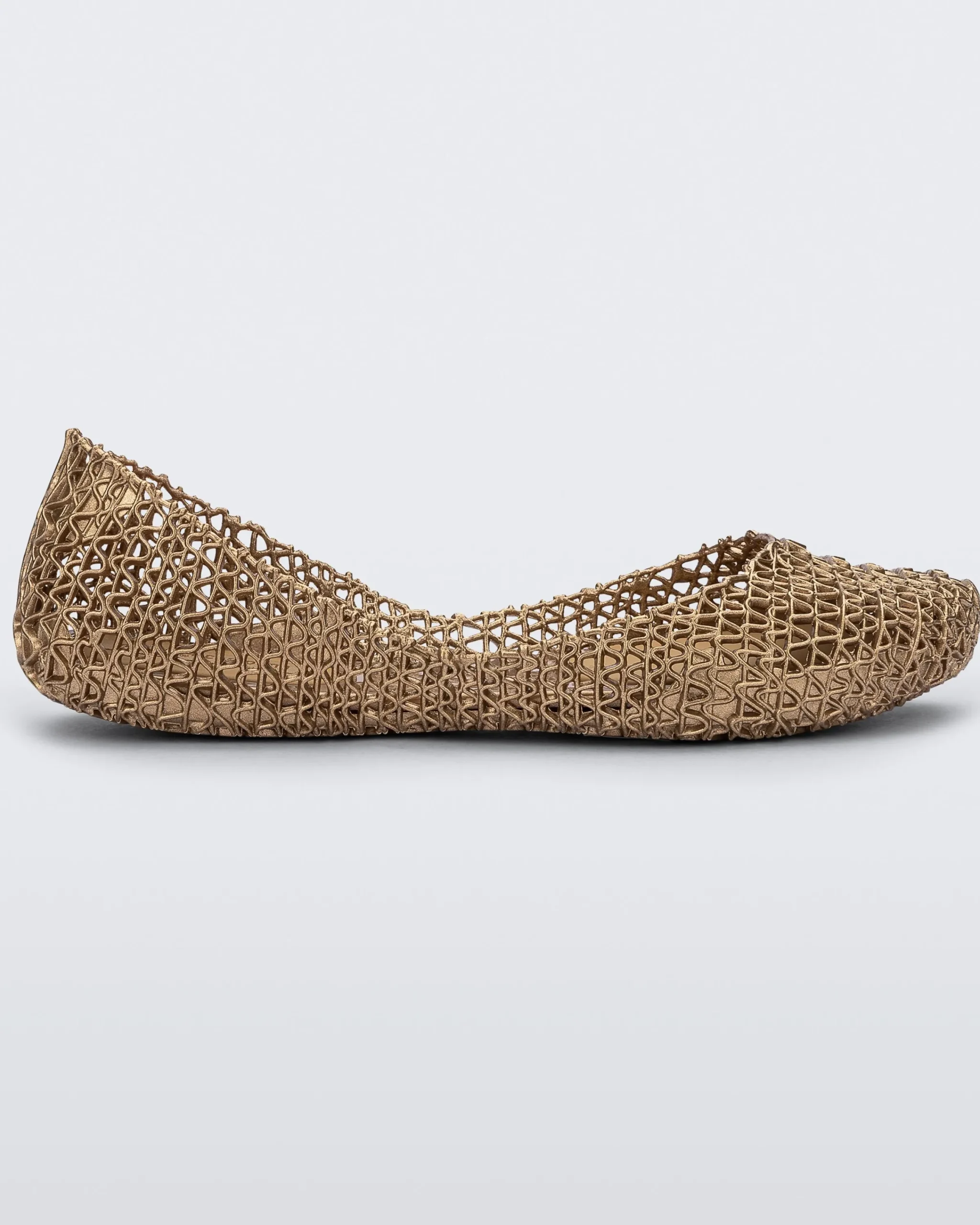 Ballet Flats*Melissa Campana Metallic Gold