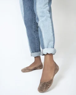 Ballet Flats*Melissa Campana Metallic Gold