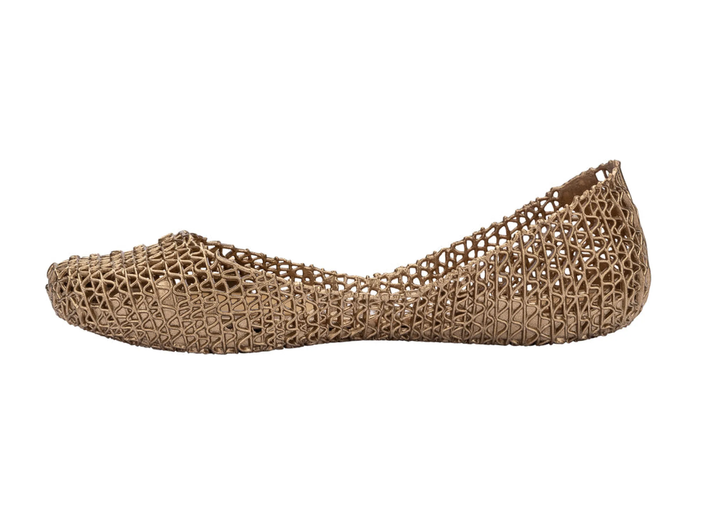 Ballet Flats*Melissa Campana Metallic Gold