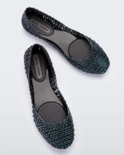 Ballet Flats*Melissa Campana Black Multicolor
