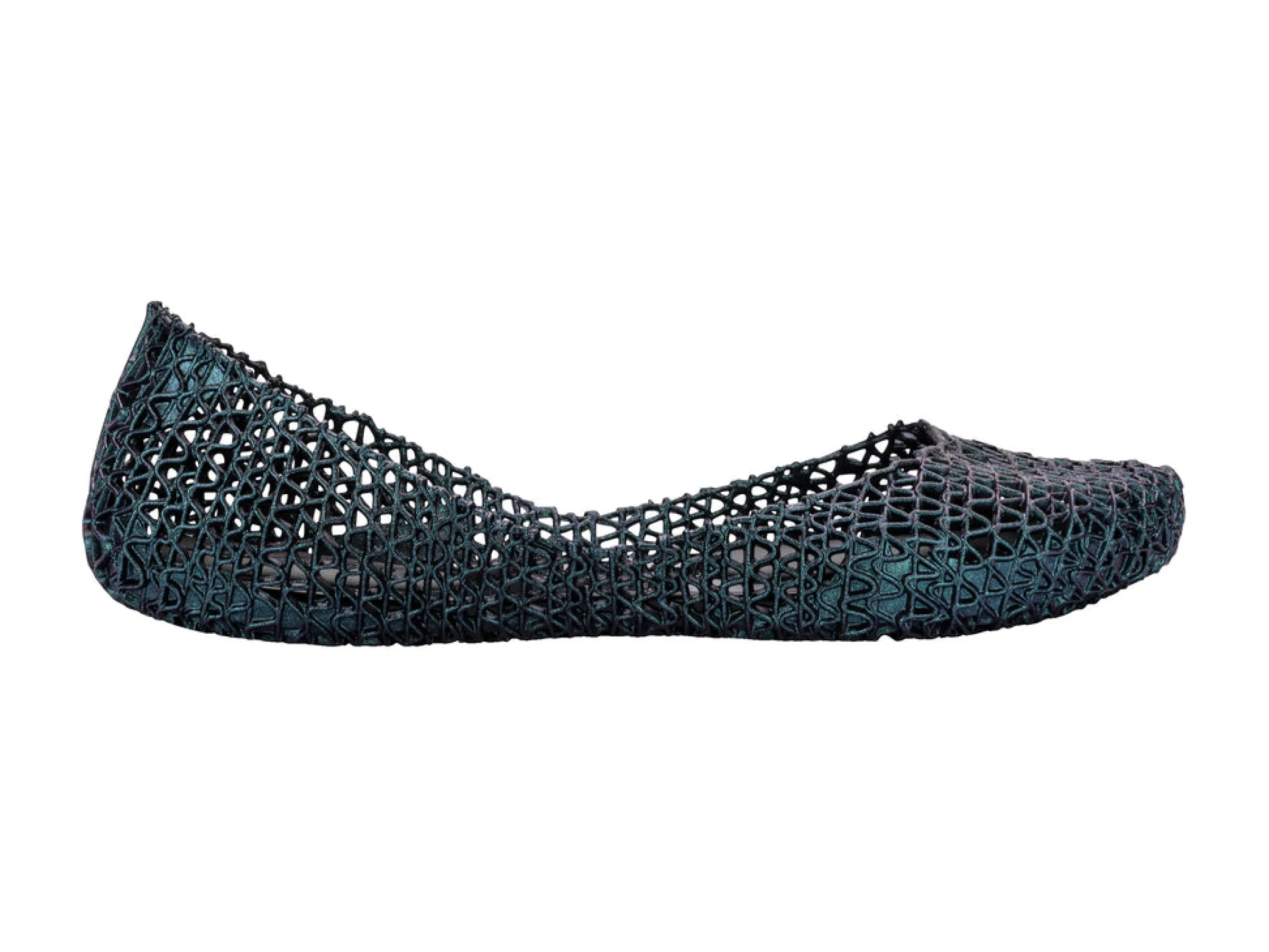 Ballet Flats*Melissa Campana Black Multicolor