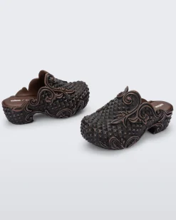 Platforms|Clogs*Melissa Court Clog Brown