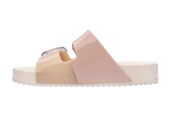 Slides*Melissa Cozy Beige/Pink