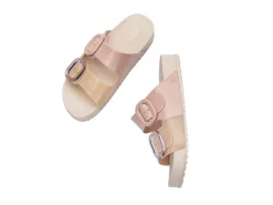 Slides*Melissa Cozy Beige/Pink