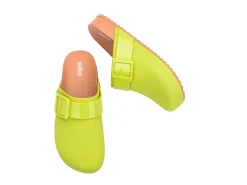 Slides*Melissa Cozy Clog Green/Brown