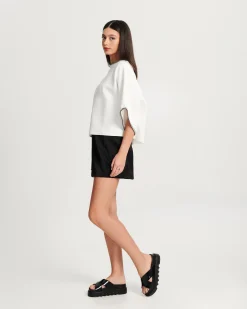 Slides|Platform*Melissa Cozy Cross Platform Black