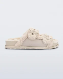 Slides*Melissa Cozy Warm Slide Beige