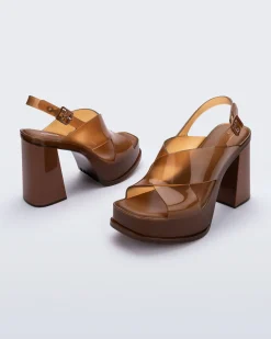 Platforms|Heels*Melissa Dance Heel Brown