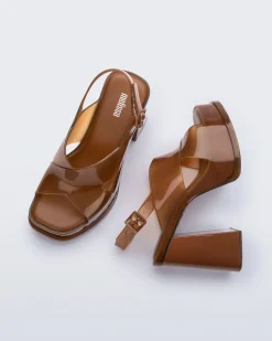 Platforms|Heels*Melissa Dance Heel Brown