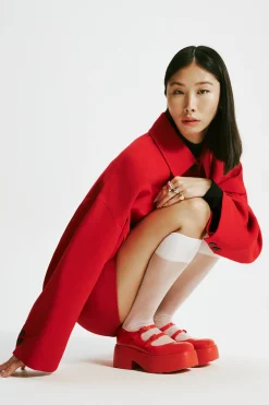 Platforms|Mary Janes*Melissa Farah Red