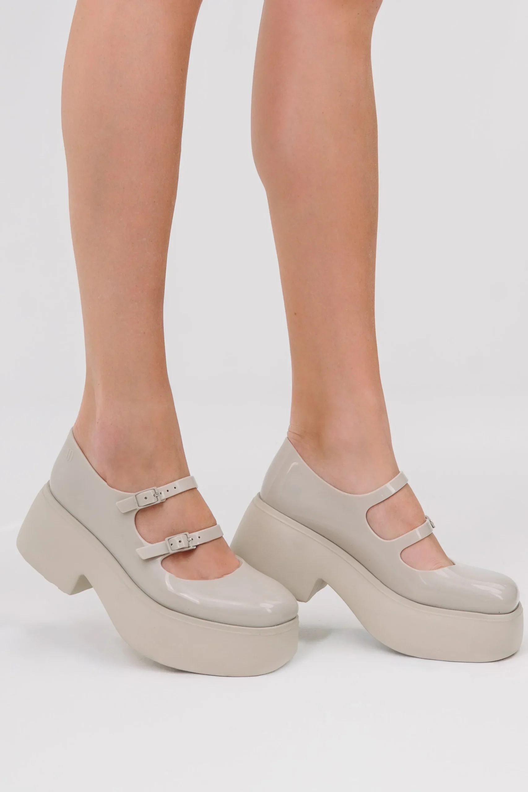 Platforms|Mary Janes*Melissa Farah Beige