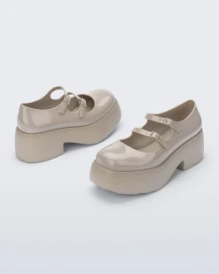 Platforms|Mary Janes*Melissa Farah Beige