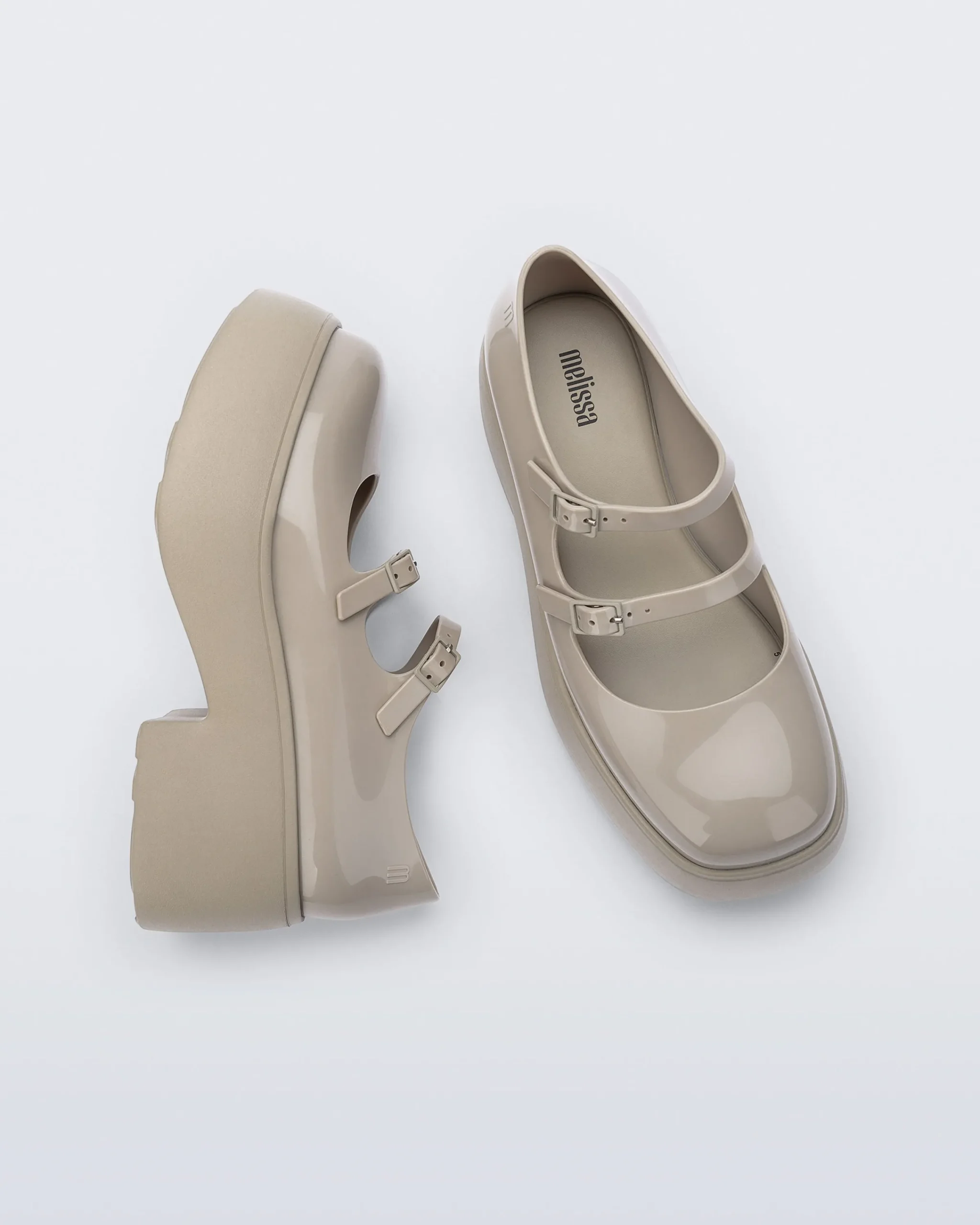 Platforms|Mary Janes*Melissa Farah Beige