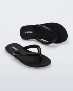 Flip Flops*Melissa Flip Flop Airflow Black/White