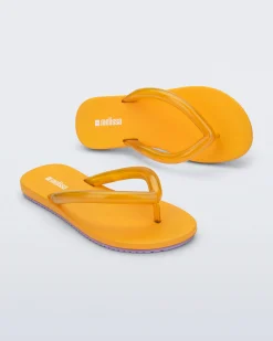 Flip Flops*Melissa Flip Flop Airflow Yellow/Lilac