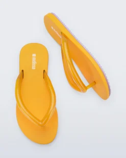 Flip Flops*Melissa Flip Flop Airflow Yellow/Lilac