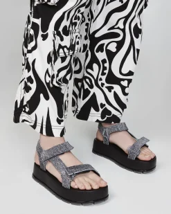 Platform|Sandals*Melissa Flowing Denim Platform