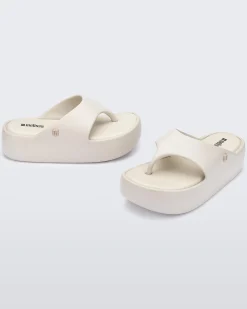 Flip Flops|Platform*Melissa Free Platform Thong Beige