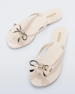 Flip Flops*Melissa Harmonic Iris Beige/Gold