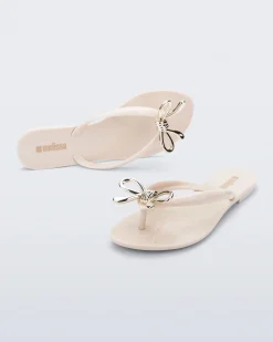 Flip Flops*Melissa Harmonic Iris Beige/Gold
