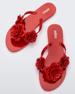 Flip Flops*Melissa Harmonic Springtime Red