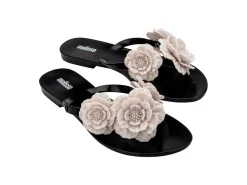 Flip Flops*Melissa Harmonic Springtime Black/Beige