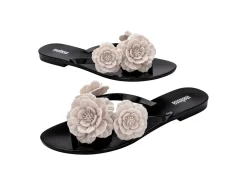 Flip Flops*Melissa Harmonic Springtime Black/Beige