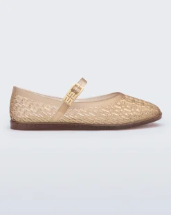 Ballet Flats*Melissa Harper Clear Beige