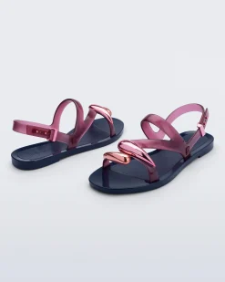 Ankle Strap*Melissa Iris Sandal Blue/Pink